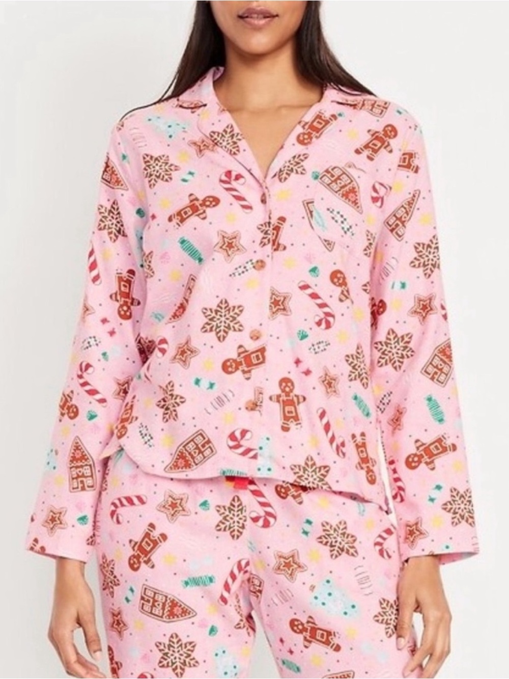 Old Navy Flannel Pajama Set (Candied Ginger)